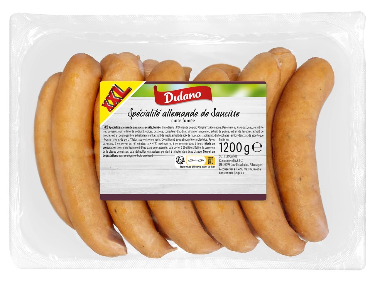 Spécialité allemande de saucisse