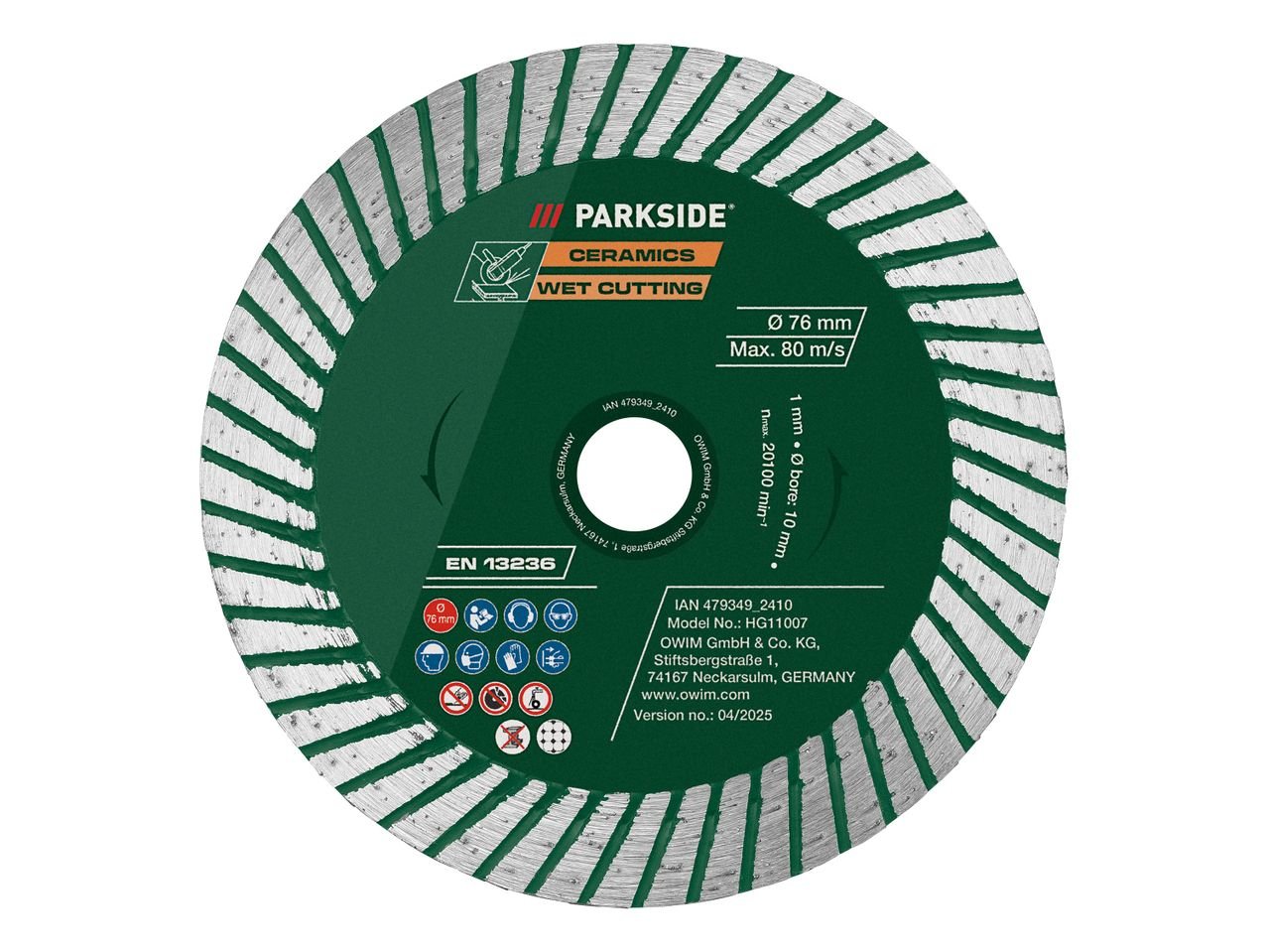 Disque à tronçonner, ébarber ou diamant