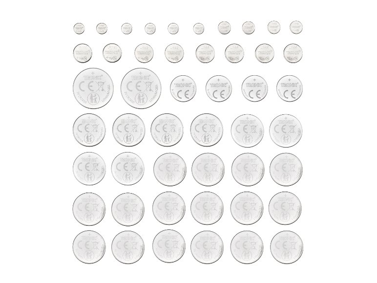 Pack de 48 piles bouton