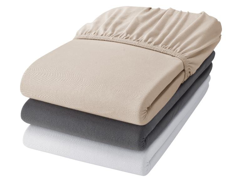 Drap-housse en jersey, 180-200 x 200 cm