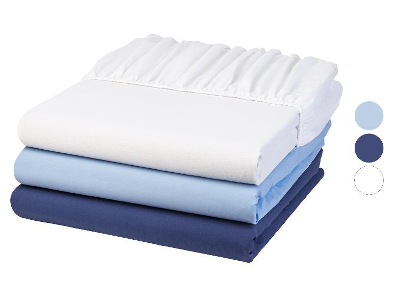 Drap-housse en percale, 180-200 x 200 cm