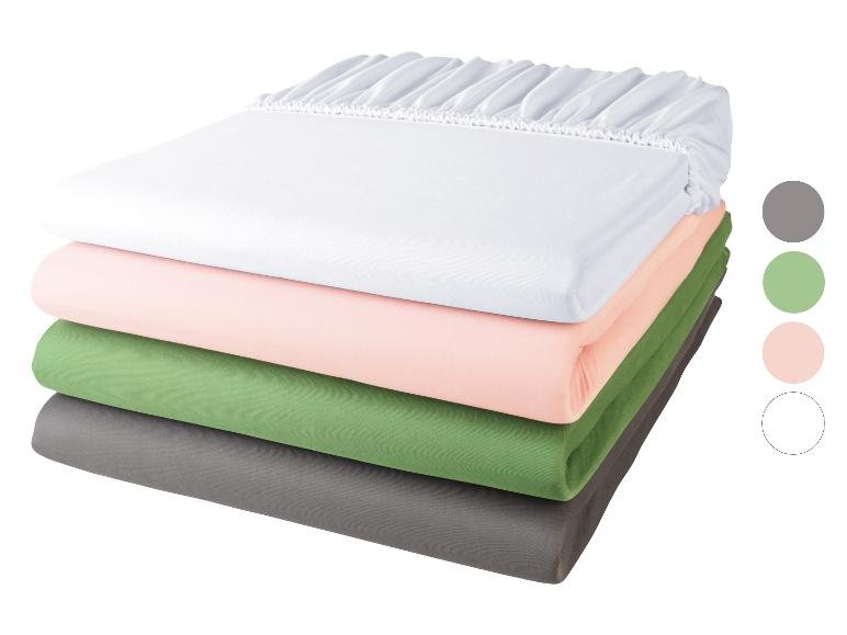 Drap-housse en jersey microfibre, 90-100 x 200 cm