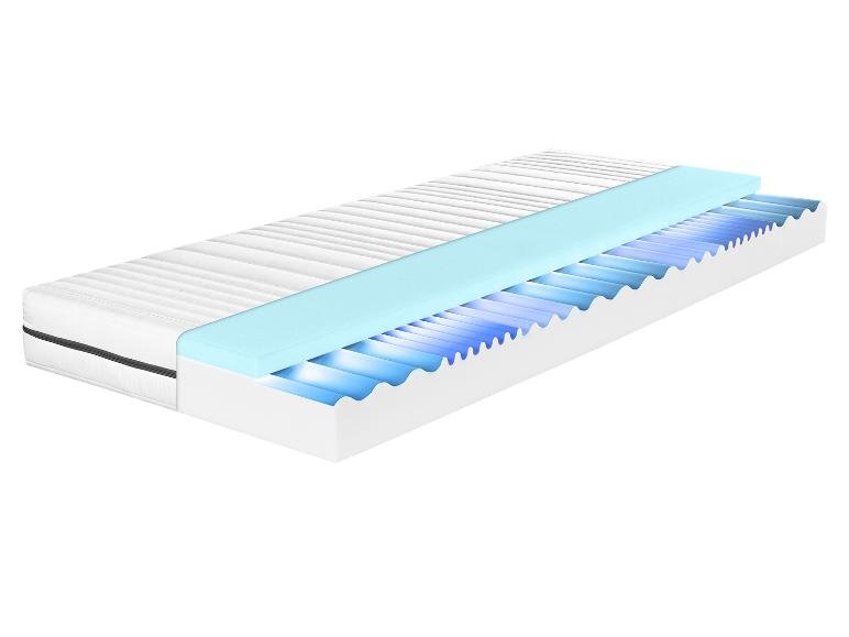 Matelas en mousse confort Waves, 7 zones, H2/H3