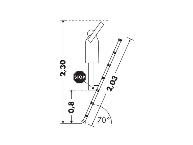 Échelle télescopique en aluminium