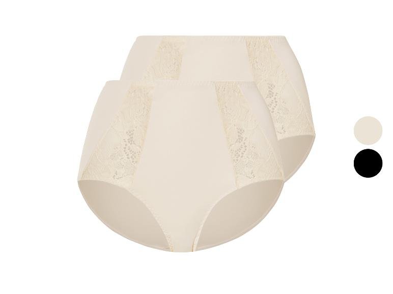 Lot de 2 culottes gainantes à dentelle femme