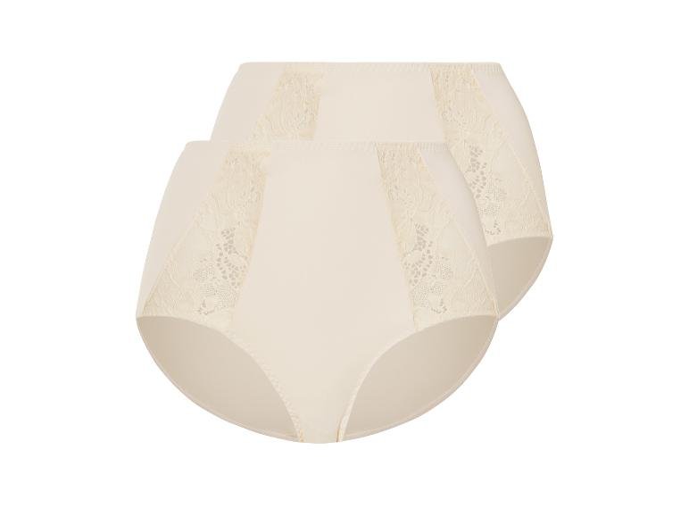 Lot de 2 culottes gainantes à dentelle femme