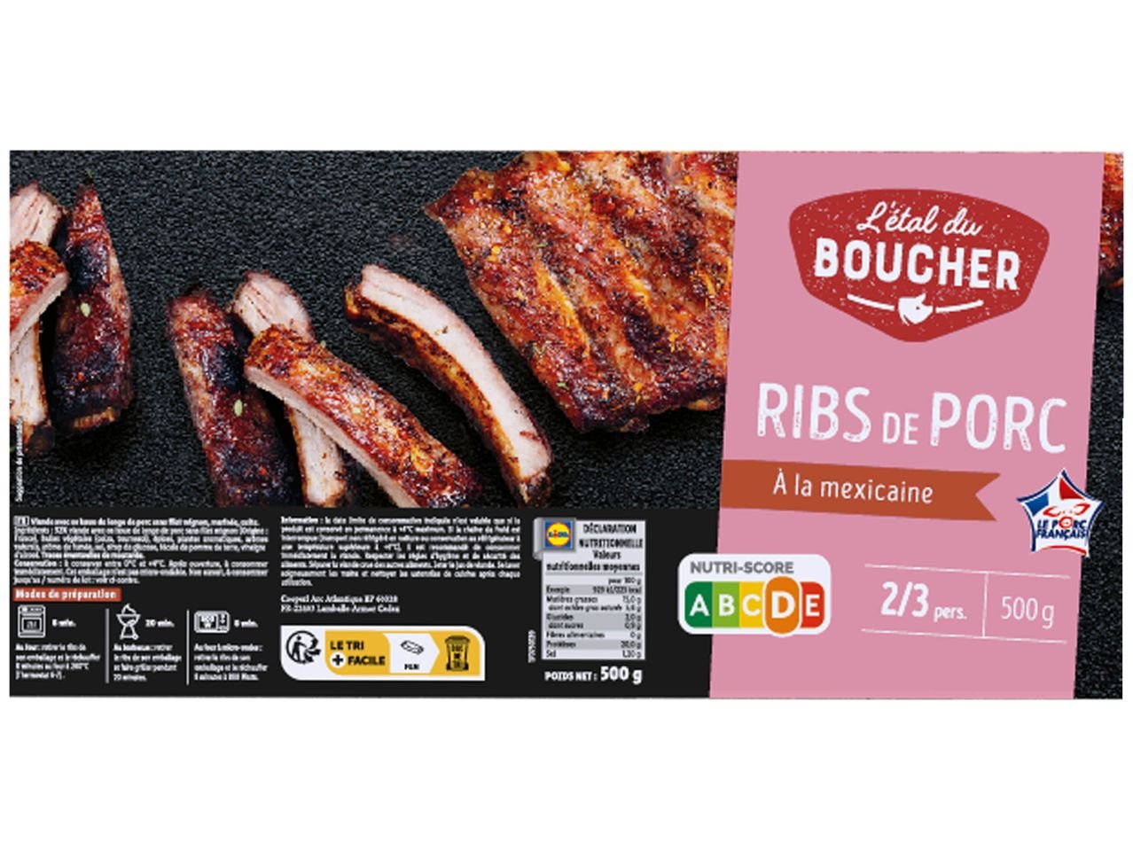 Ribs de porc à la mexicaine