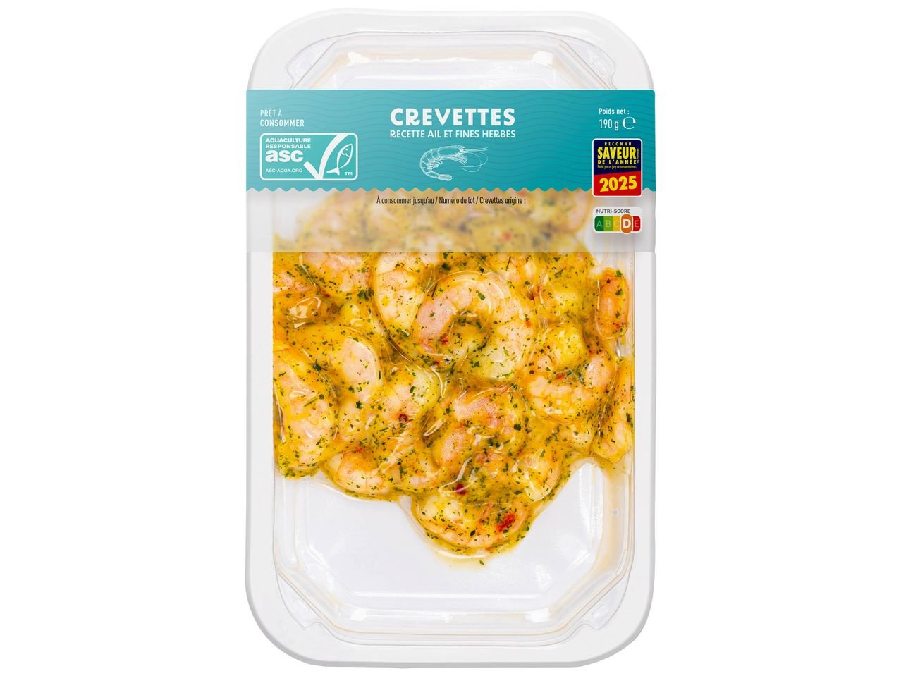 Crevettes décortiquées marinées ASC