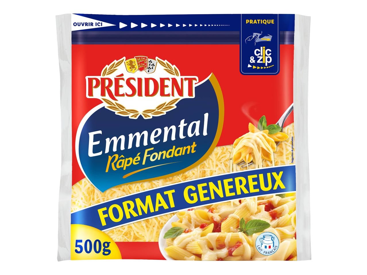 Président emmental râpé
