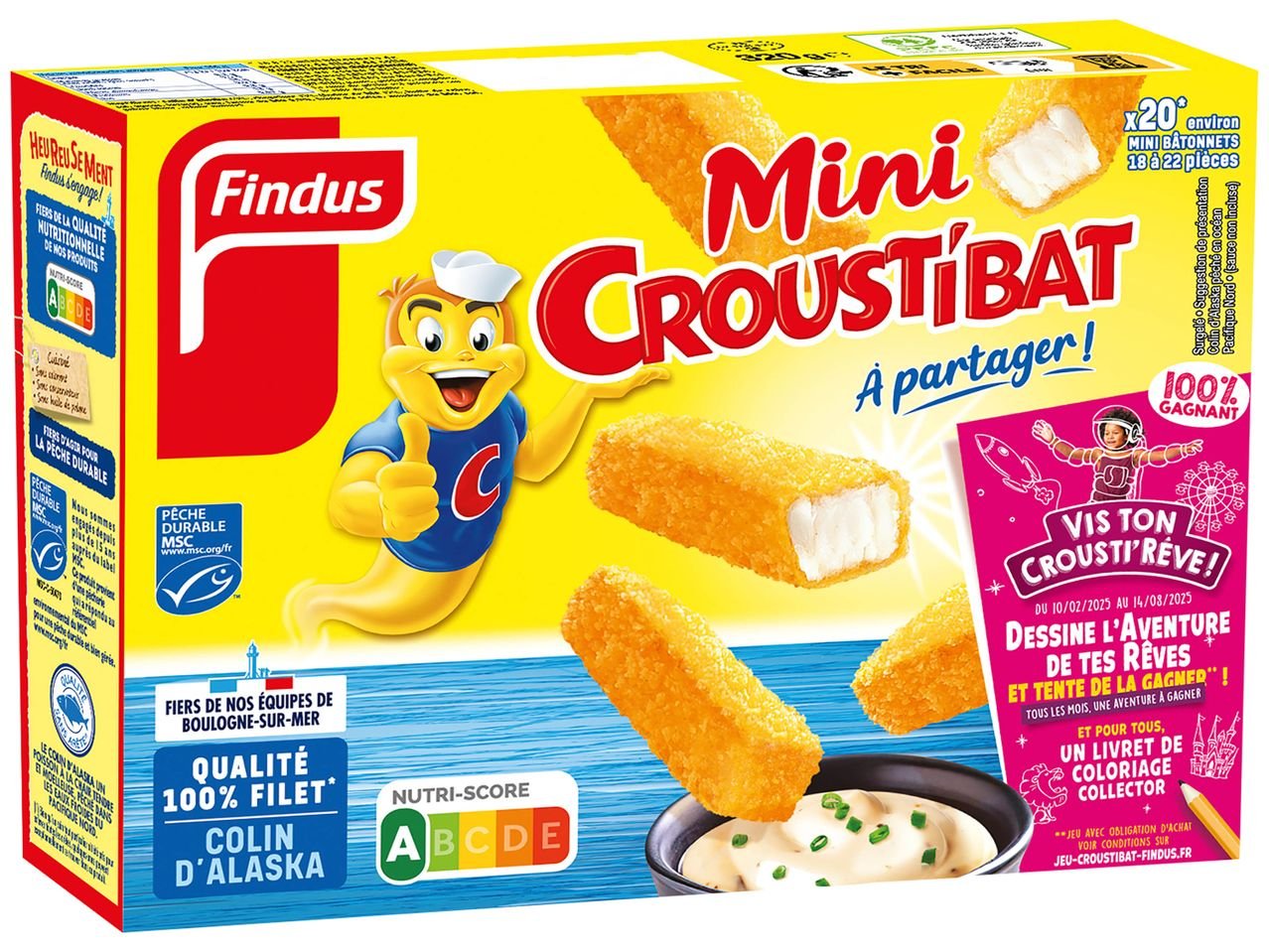 Findus Mini bâtonnets Croustibat MSC