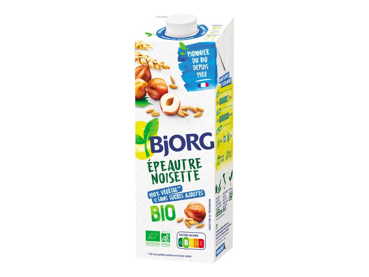 Bjorg boisson noisette épeautre Bio