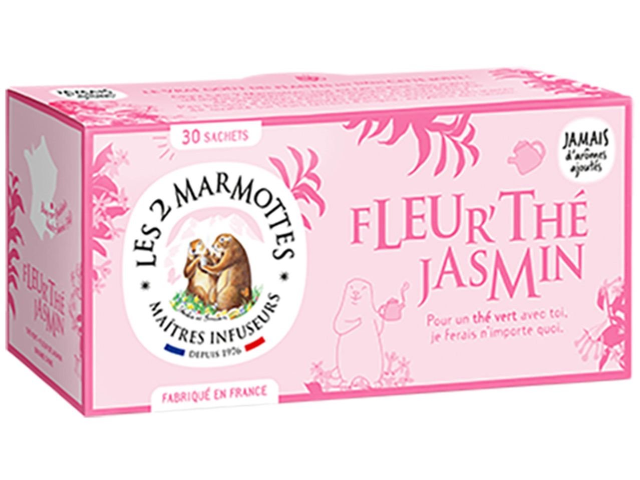 Les 2 Marmottes Thé jasmin Bio