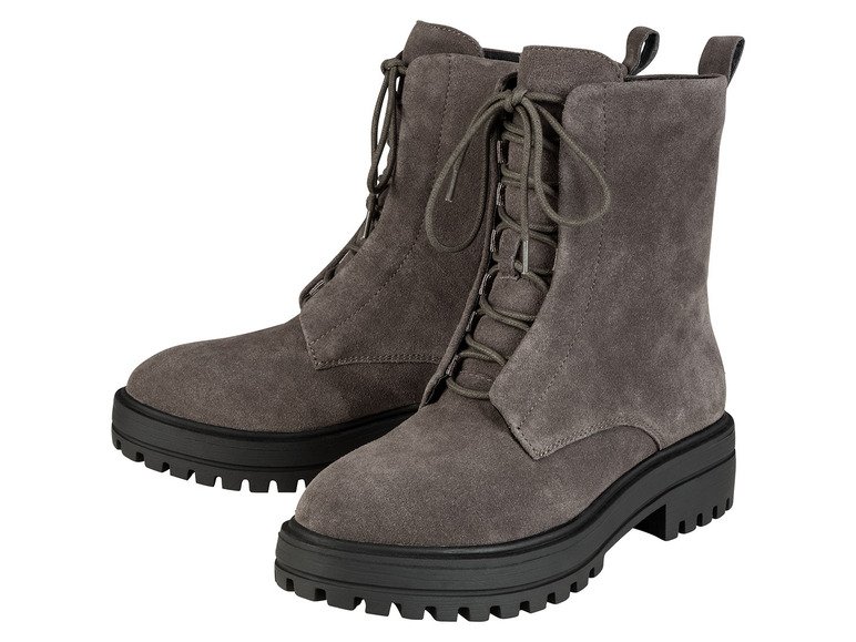 Bottines en cuir femme