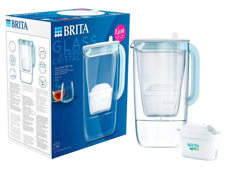 Carafe filtrante en verre