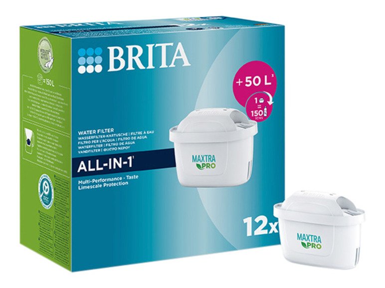 Lot de 12 filtres à eau All-In-One