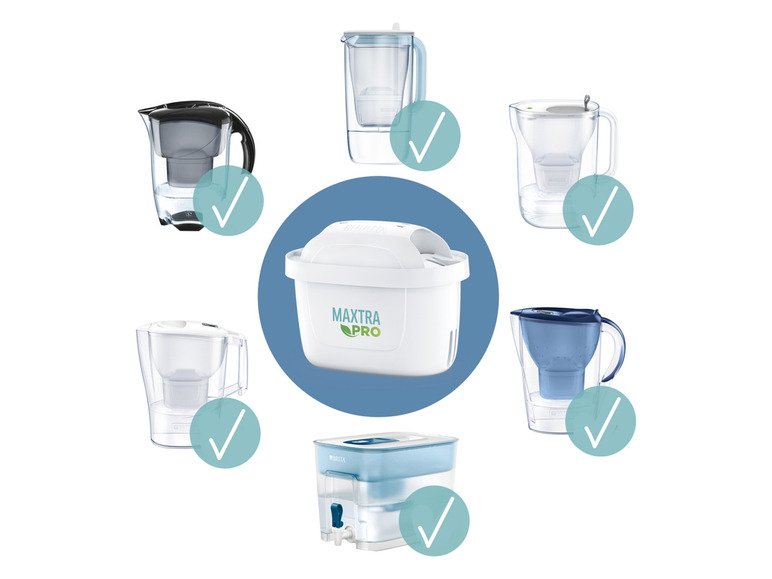 Lot de 12 filtres à eau All-In-One