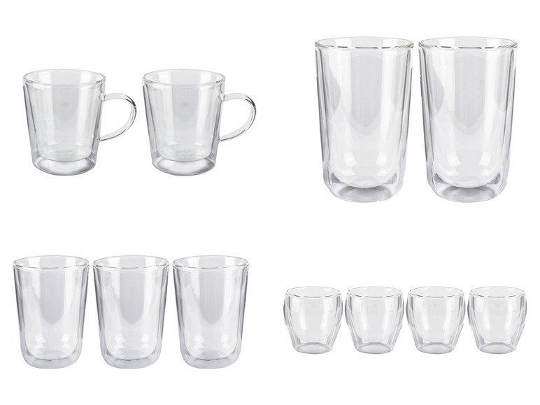 Lot de verres à double paroi