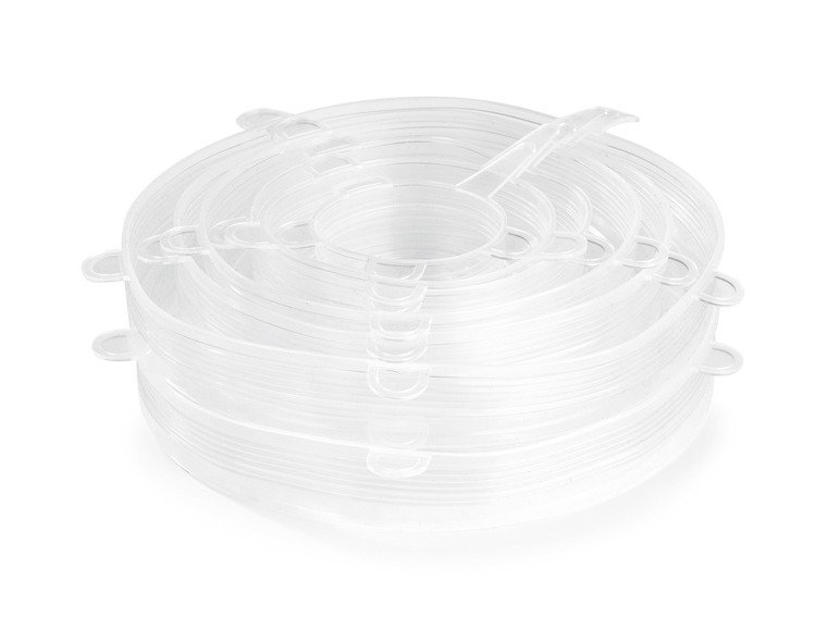 Set de couvercles souples en silicone, 12 pièces