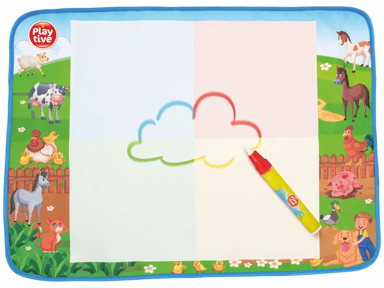 Tapis de dessin avec feutre à eau 12