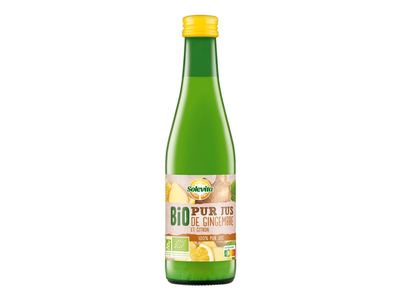 Pur jus de gingembre et de citron Bio