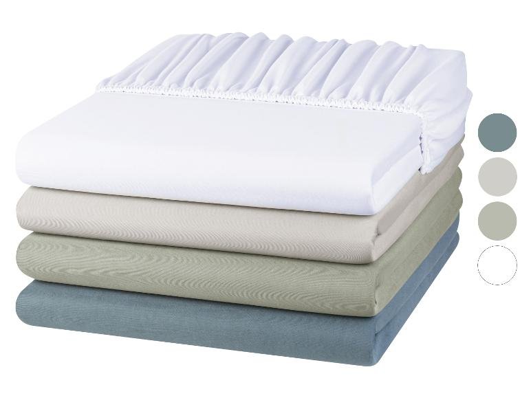 Drap-housse en jersey microfibre, 140-160 x 200 cm