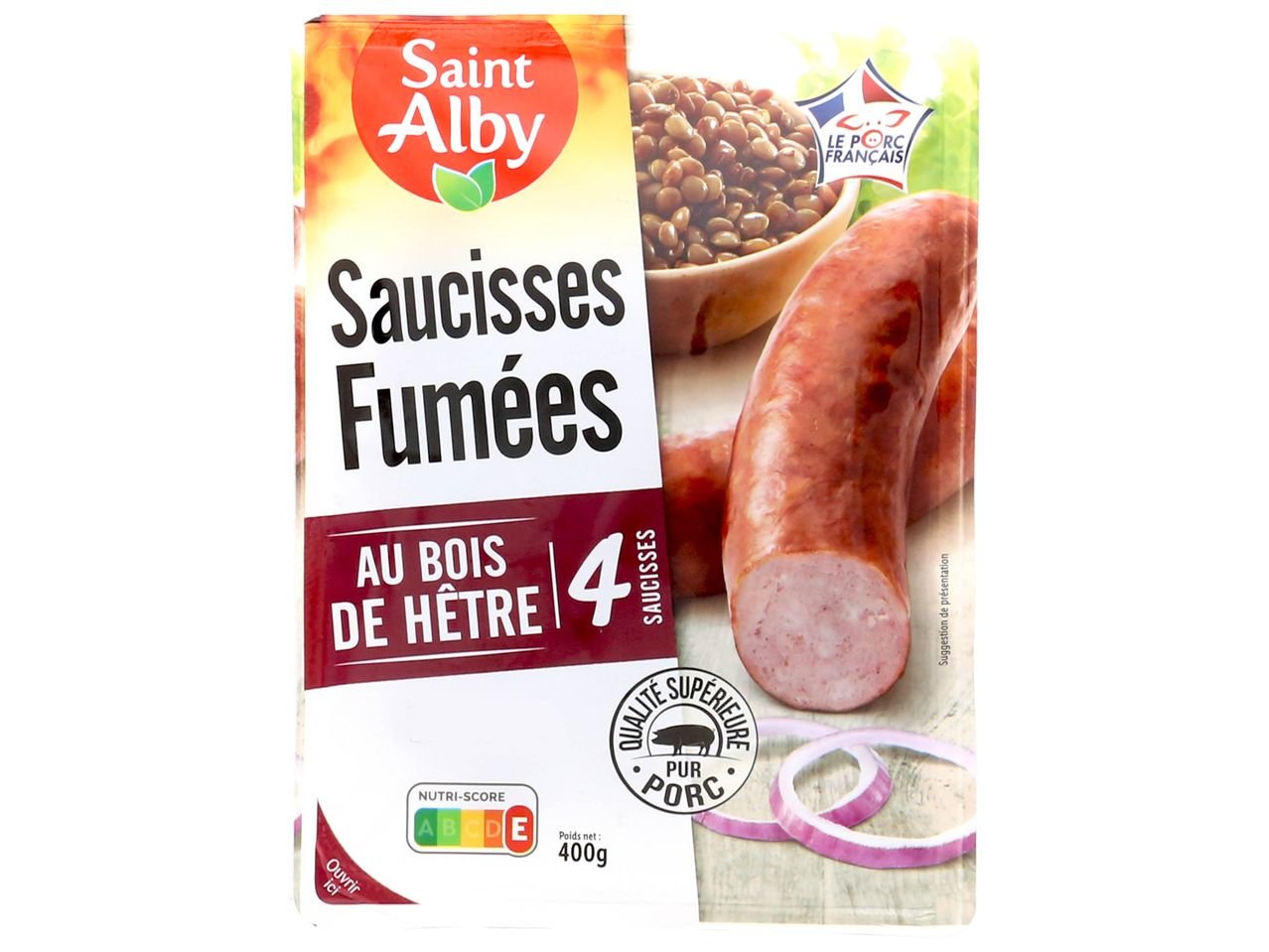 Saucisse fumée à cuire