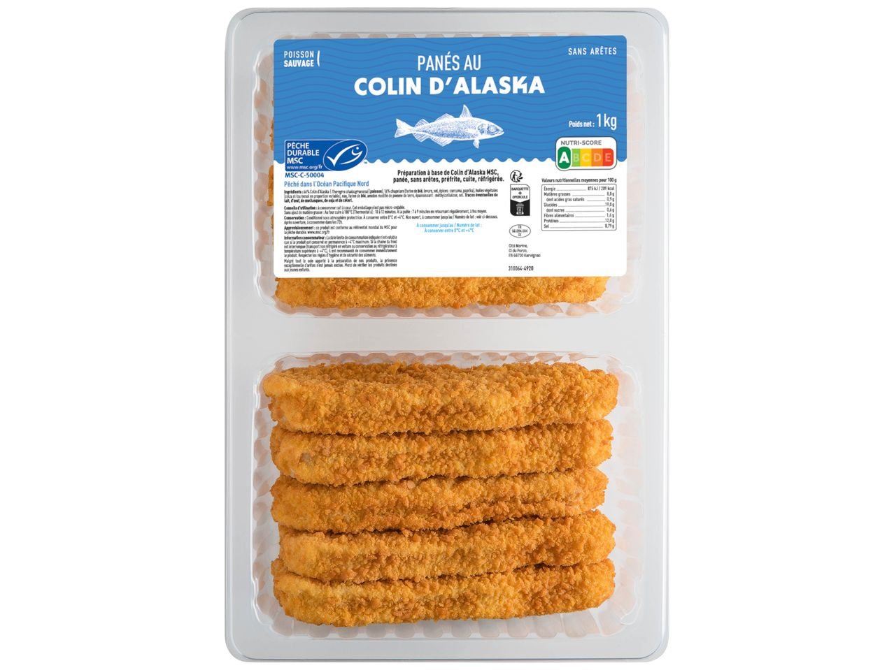 10 panés au colin d’Alaska MSC