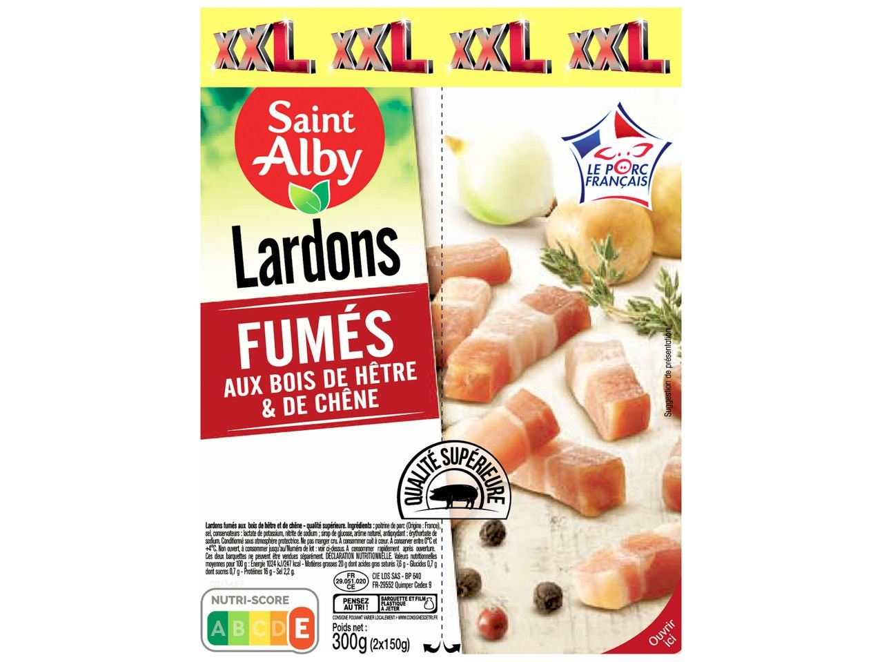 Lardons fumés aux bois de hêtre & de chêne