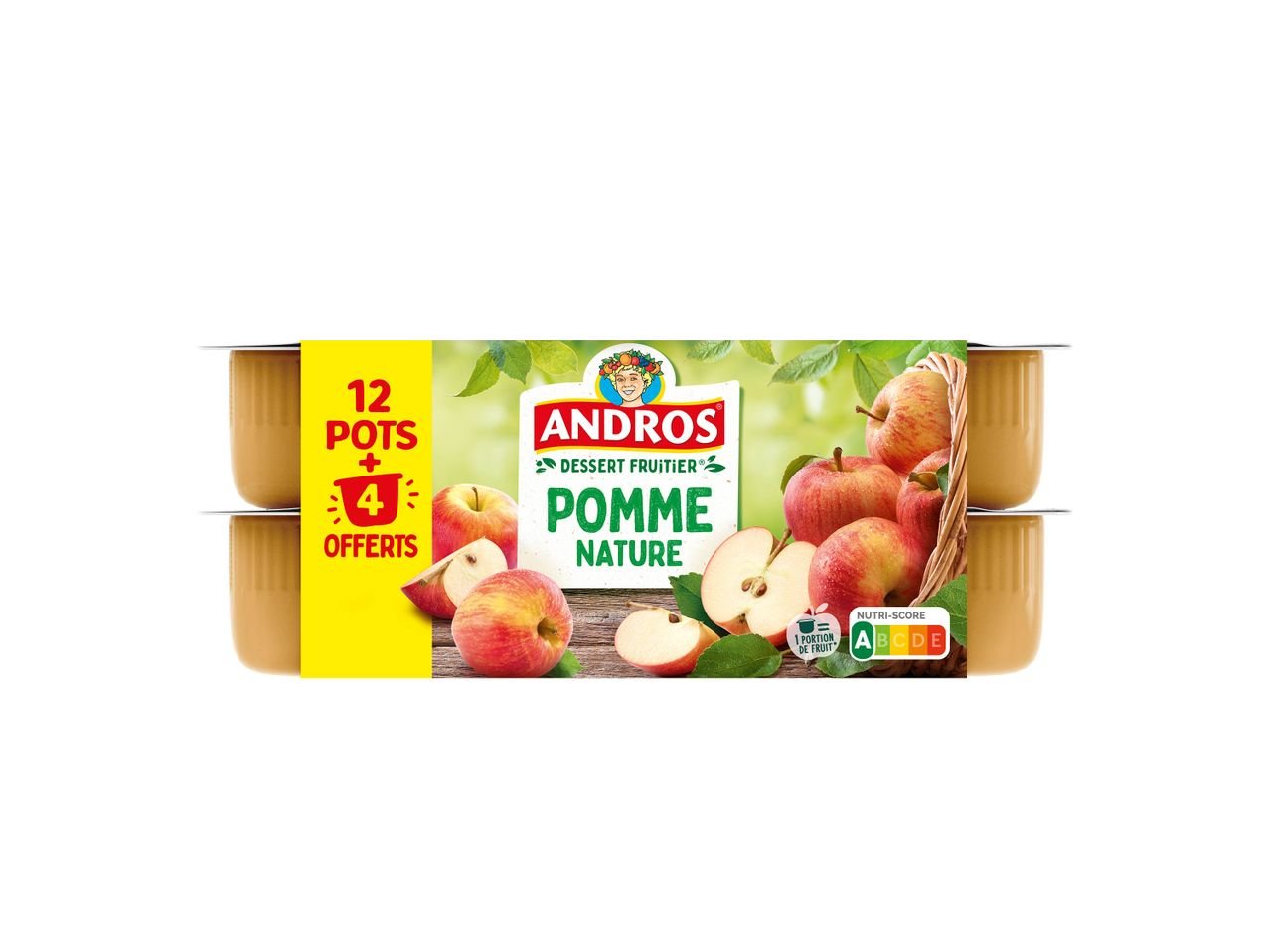 Andros compote pomme nature