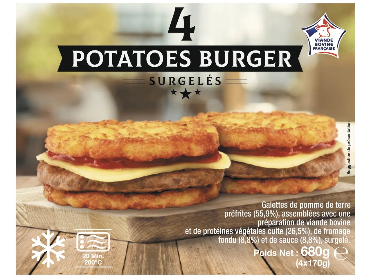 Potatoes burger