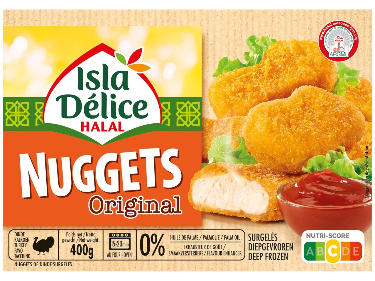 Isla délice nuggets surgelés halal