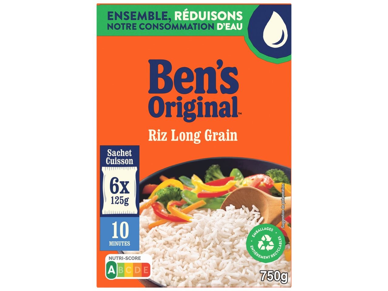 Ben’s riz long grain sachet cuisson