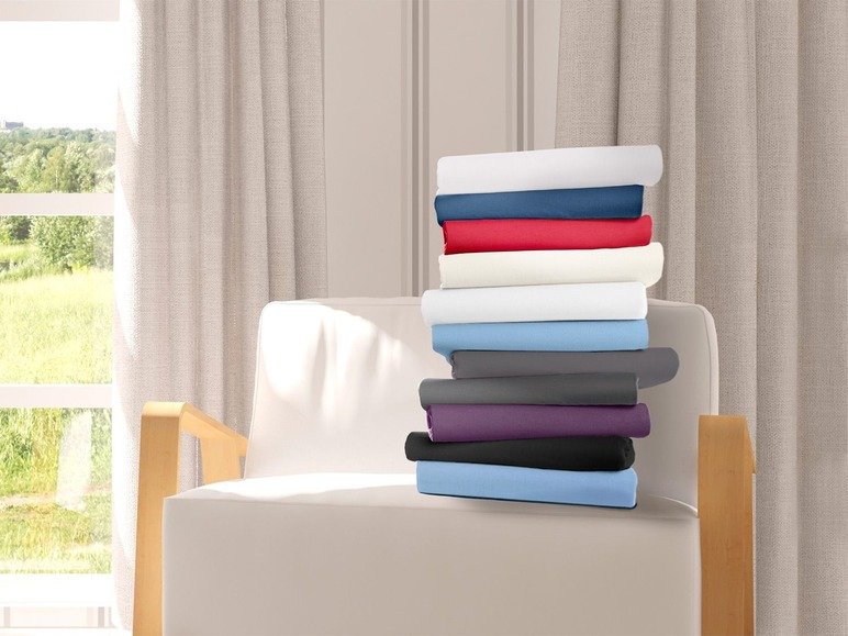 Drap-housse en jersey, 90-200 x 200-220 cm