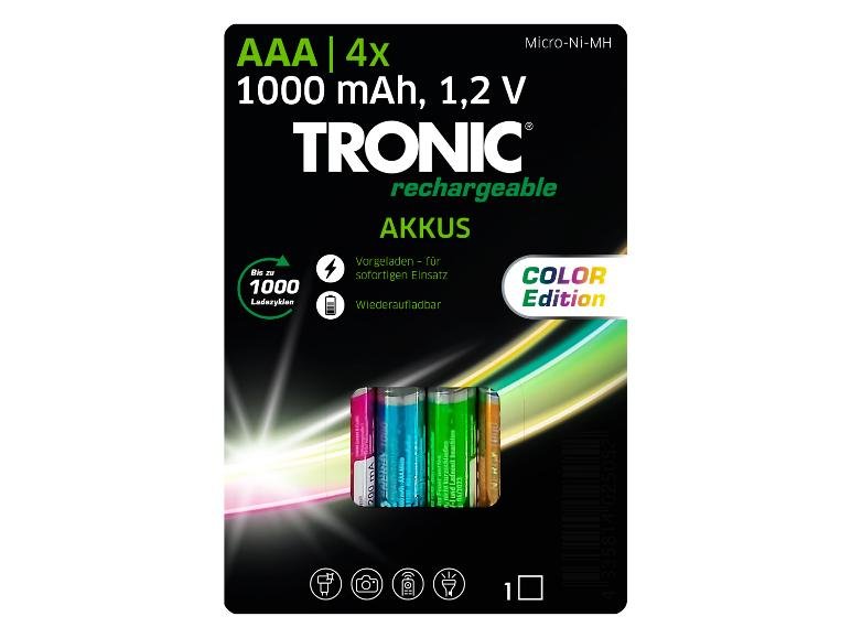 Piles rechargeables x4 AA ou AAA