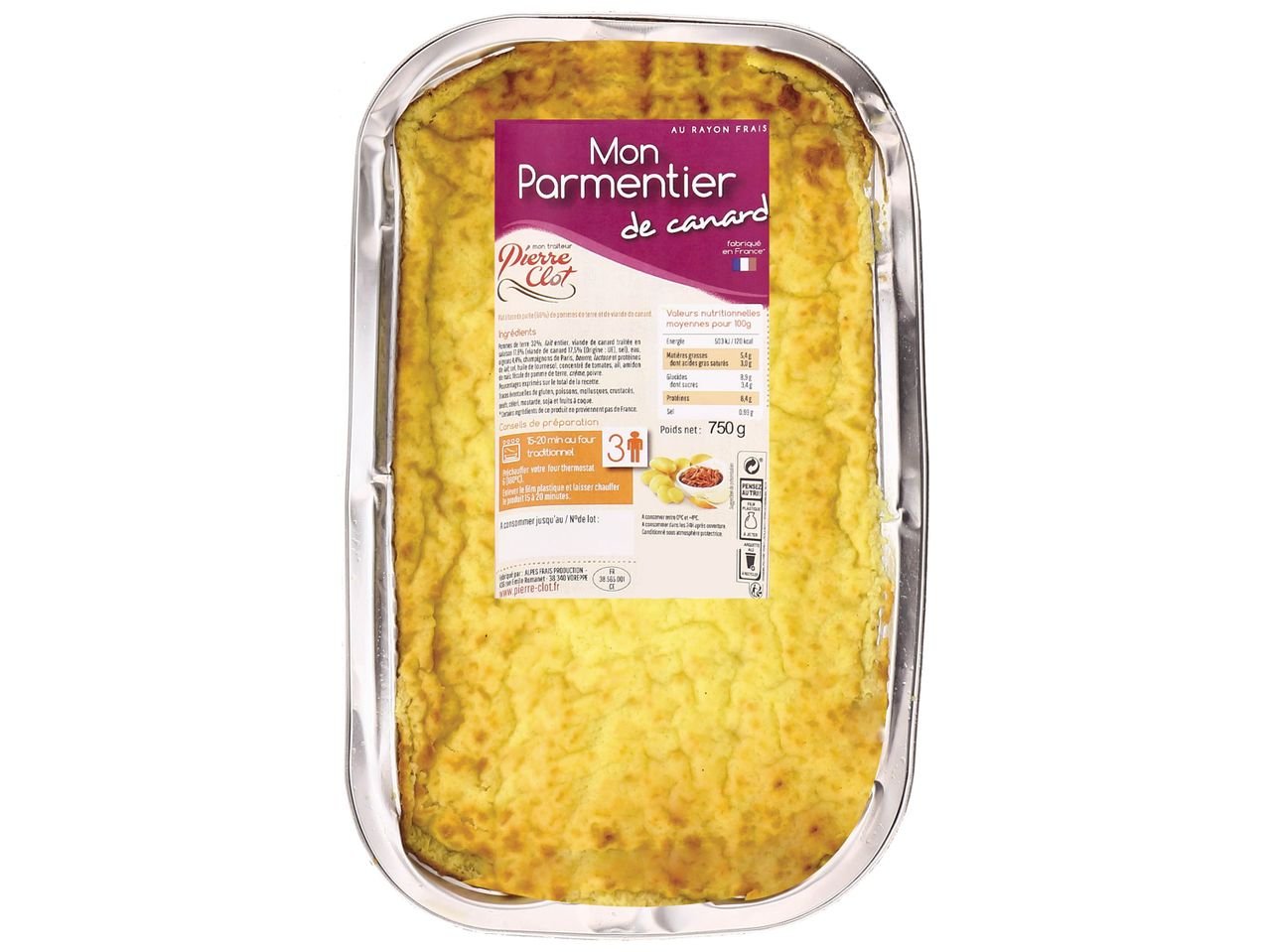 Parmentier de canard