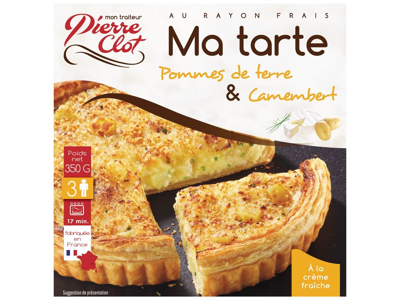 Tarte pommes de terre et camembert