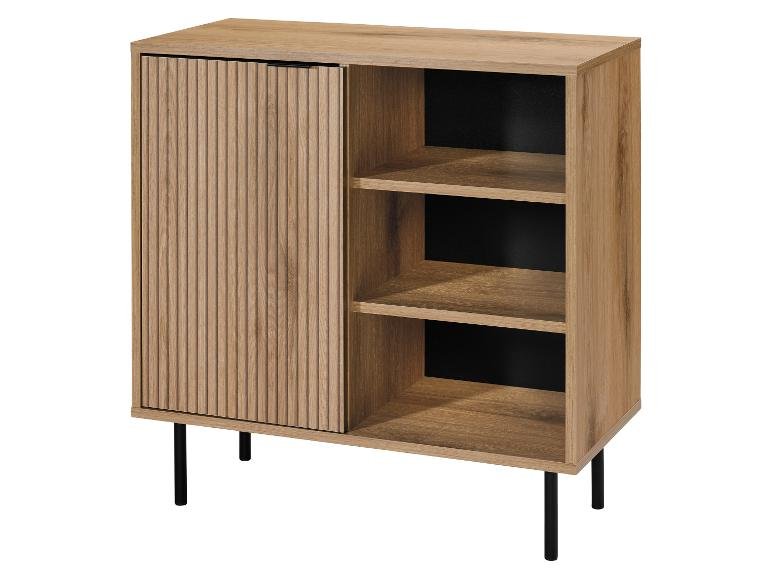 Commode, 74,2 x 35 x 75 cm, imitation chêne