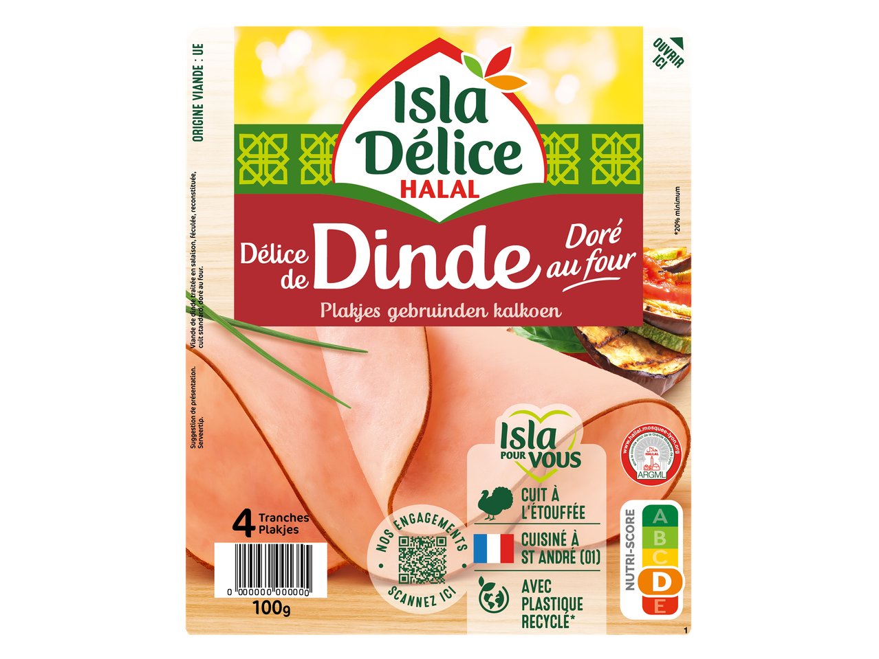 Isla Délice Dinde dorée au four
