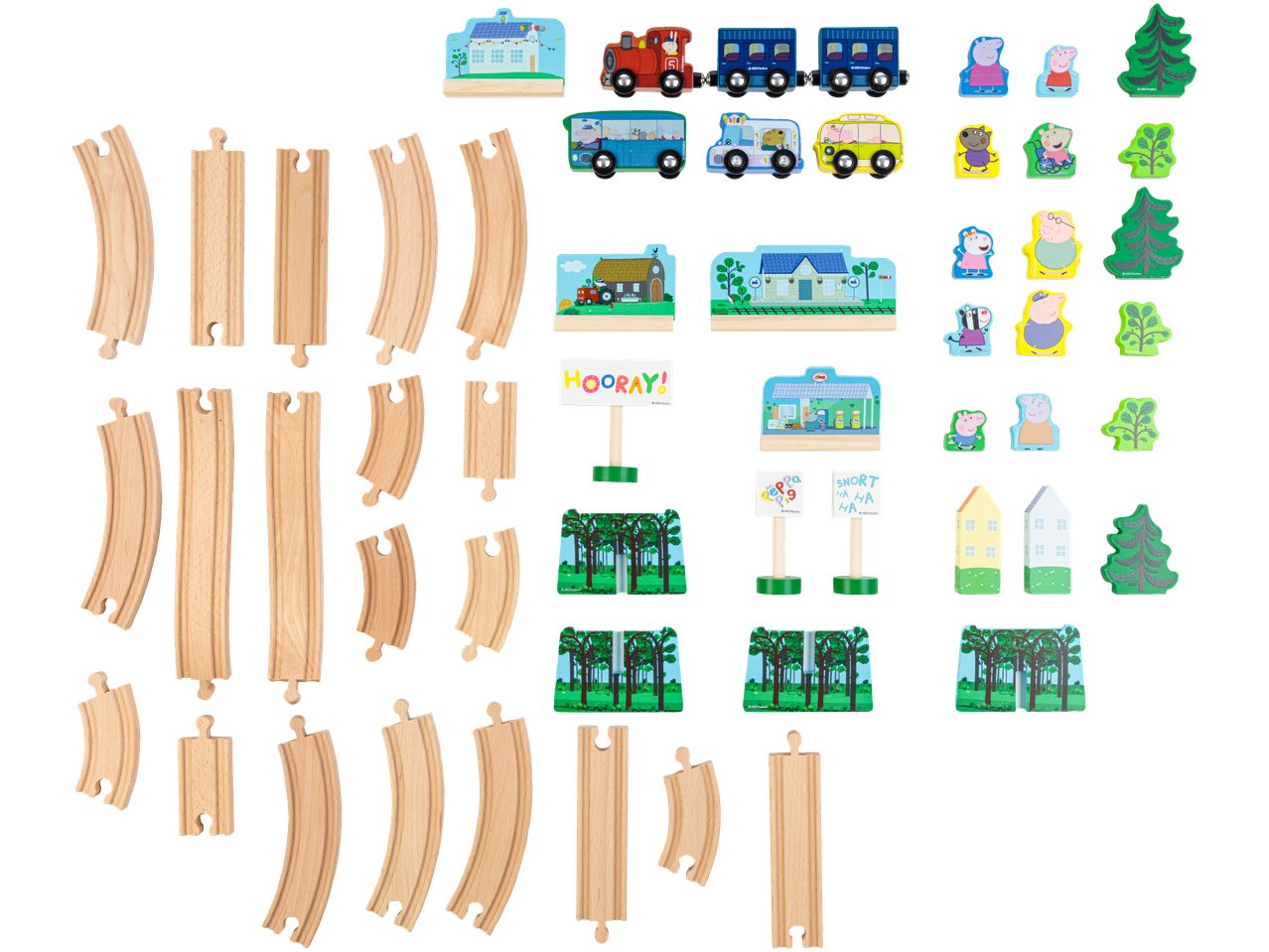 Set chemin de fer en bois