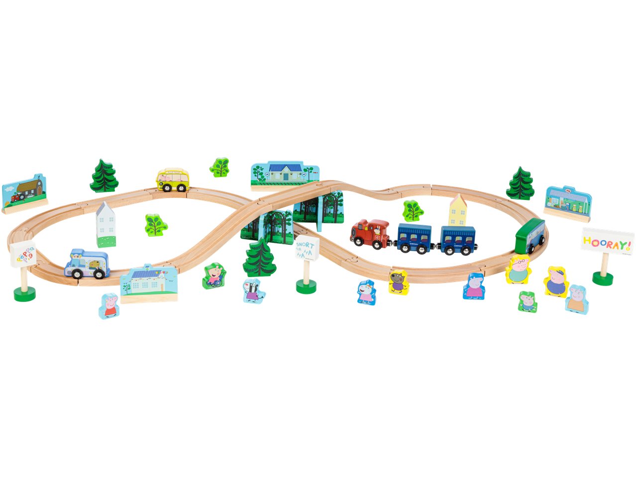 Set chemin de fer en bois