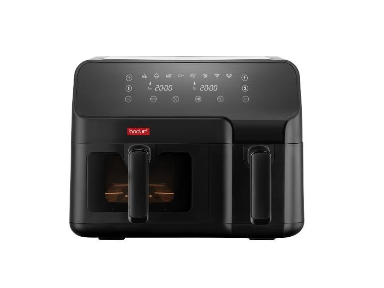 Friteuse à air chaud L, 2 compartiments, 5,1 l et 3,2 l, 2700 W.