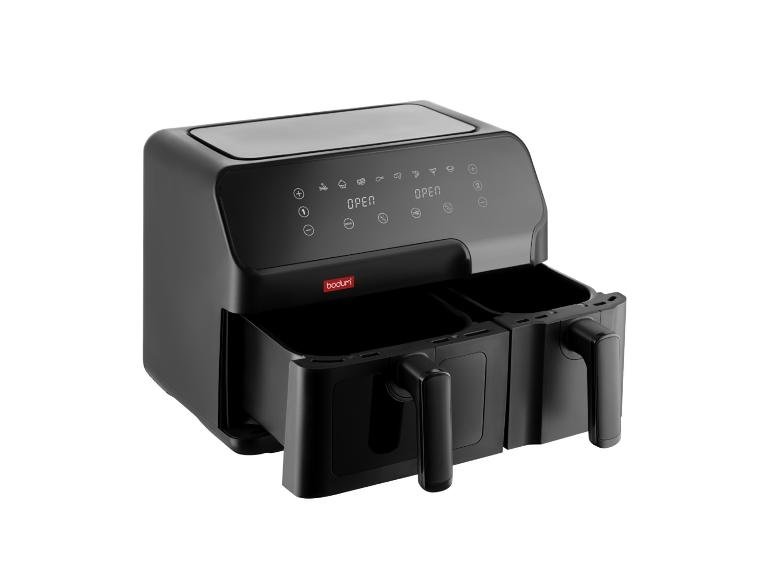 Friteuse à air chaud L, 2 compartiments, 5,1 l et 3,2 l, 2700 W.