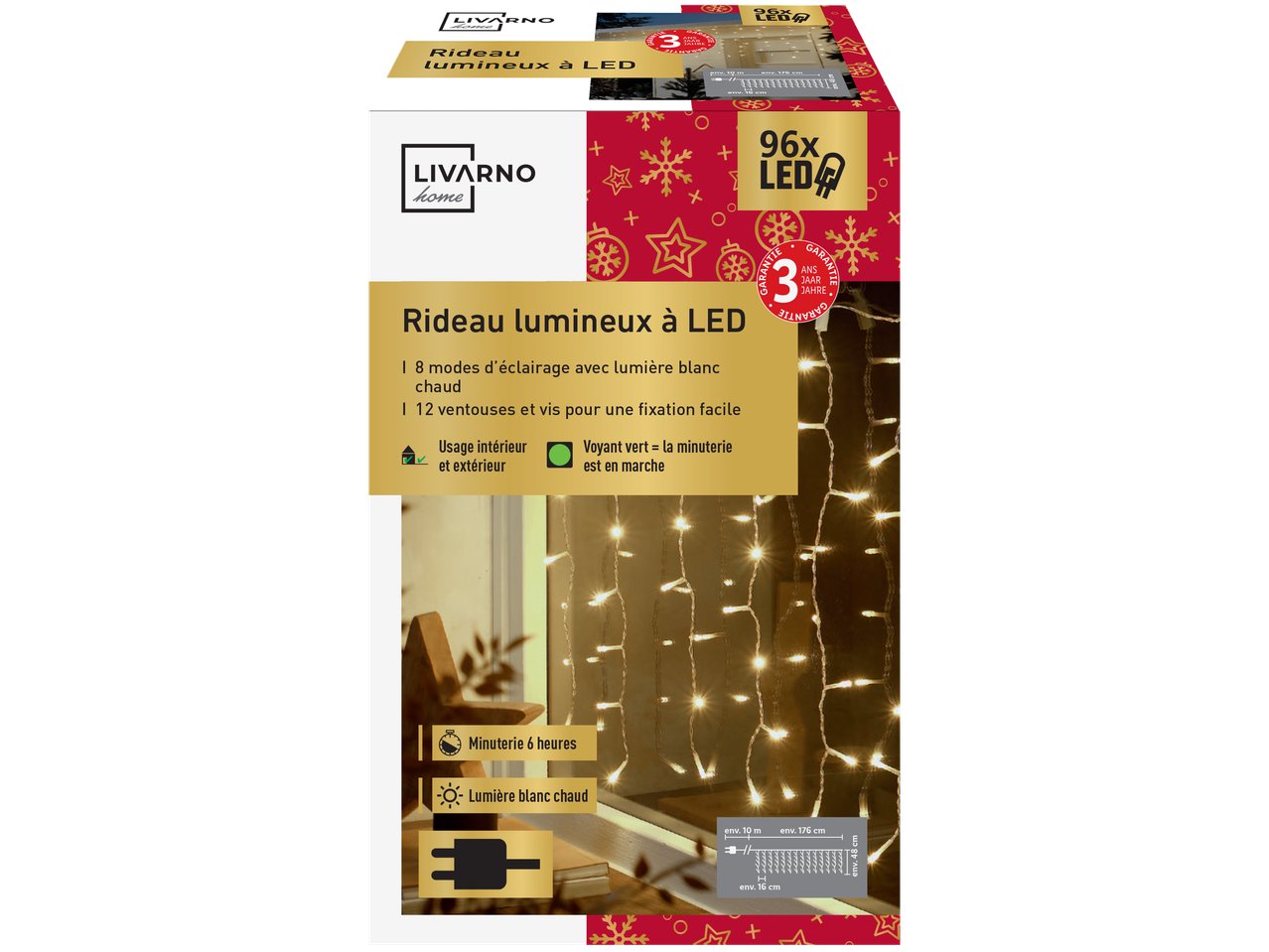 Rideau ou filet lumineux à LED