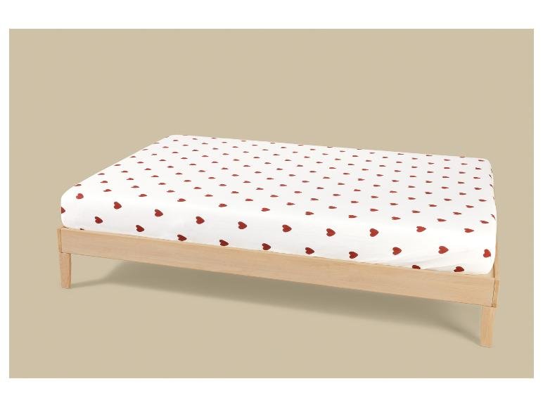 Drap-housse en jersey imprimé, 140-160 x 200 cm