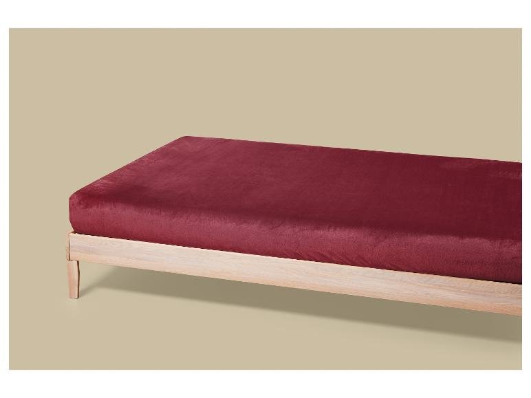 Drap-housse en peluche, 140-160 x 200 cm