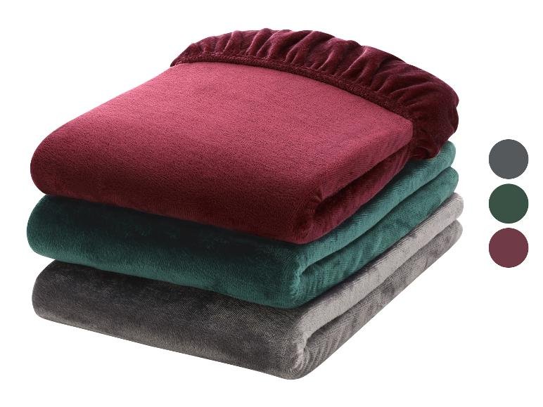 Drap-housse en peluche, 180-200 x 200 cm