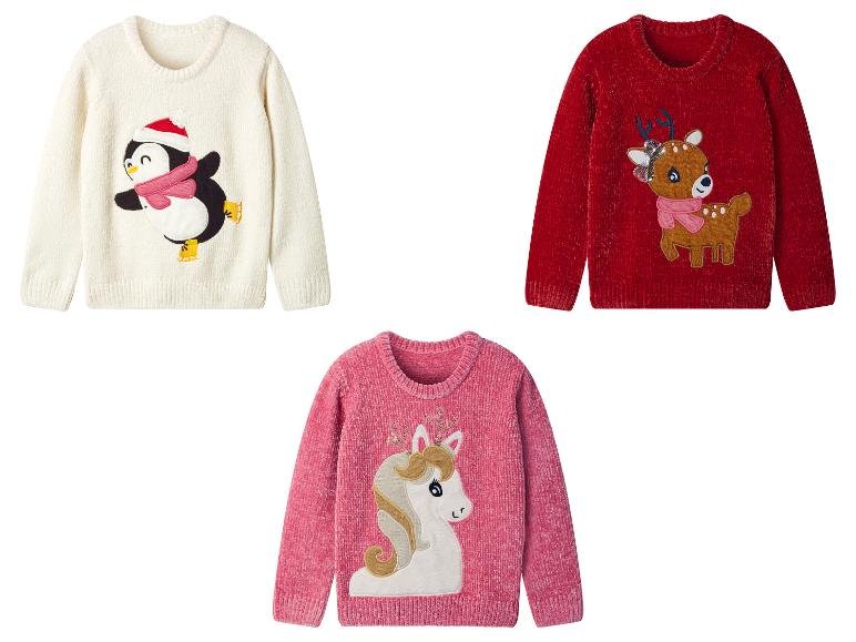 Pull chenille petite fille