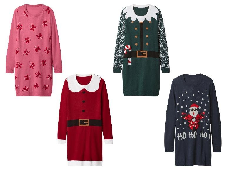 Robe de Noël en maille fine femme
