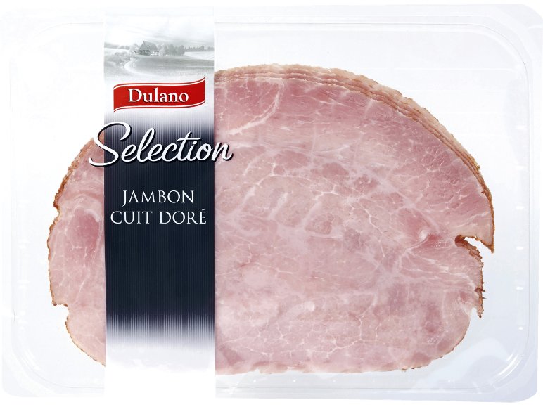 Jambon cuit doré