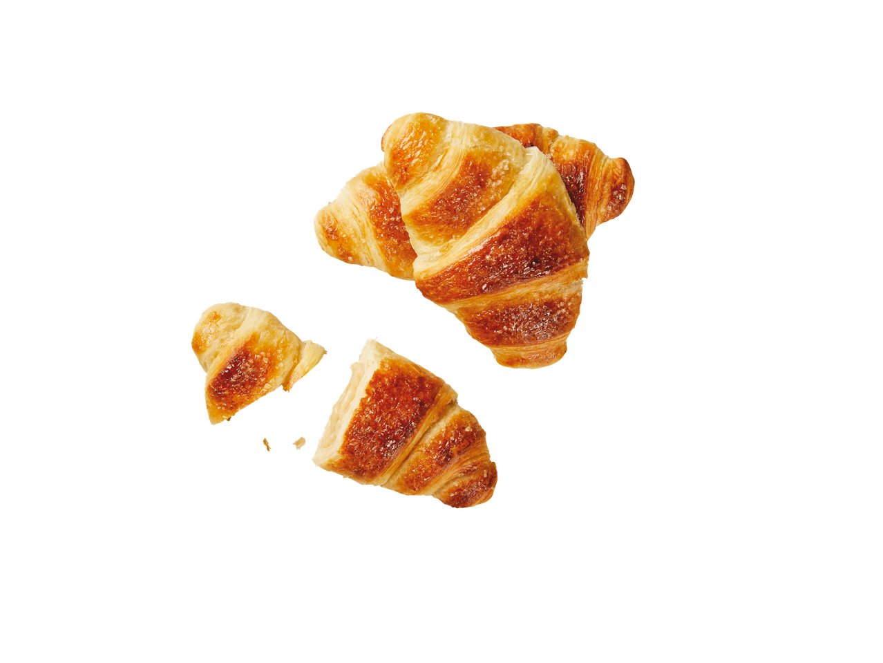 Croissant au beurre fourré vanille caramel